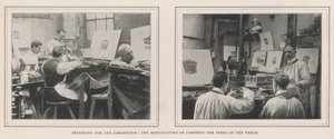 Przygotowanie do koronacji, produkcja koronek dla rówieśników królestwa autorstwa English Photographer