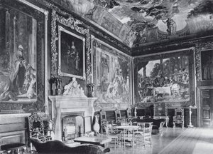 Komnata Obecności, Zamek Windsor (zdjęcie czarno-białe) autorstwa English Photographer