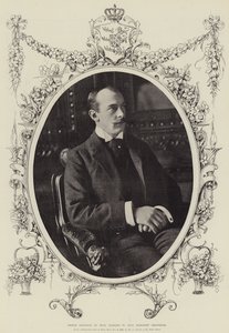 Książę Adolphus of Teck, żonaty z Lady Margaret Grosvenor autorstwa English Photographer