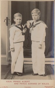 Książę Albert i Książę Walii Edwarda autorstwa English Photographer