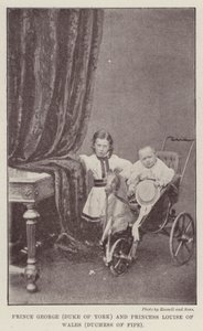 Prince George (Duke of York) i Princess Louise of Wales (Duchess of Fife) autorstwa English Photographer