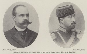 Książę Wiktor Bonaparte i jego brat, książę Ludwik autorstwa English Photographer