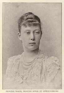 Księżniczka Marie, księżniczka królewska Anhalt-Dessau autorstwa English Photographer