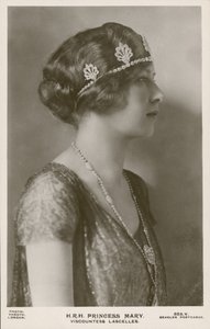 Księżniczka Mary, Wicehrabina Lascelles (zdjęcie czarno-białe) autorstwa English Photographer