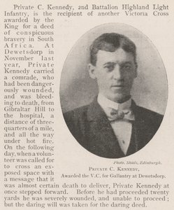 Szeregowy C Kennedy, odznaczony VC za galanterię w Dewetsdorp autorstwa English Photographer