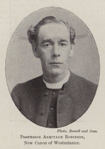 Profesor Armitage Robinson, nowy kanonik Westminster autorstwa English Photographer