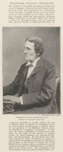 Profesor Burdon Sanderson, FRS, Prezes Brytyjskiego Stowarzyszenia autorstwa English Photographer