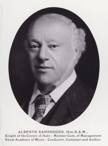 Prominent Men of London: Alberto Randegger (zdjęcie czarno-białe) autorstwa English Photographer