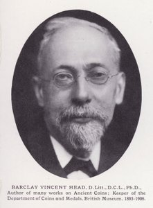 Prominent Men of London: Barclay Vincent Head (zdjęcie czarno-białe) autorstwa English Photographer