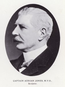 Prominent Men of London: Kapitan Adrian Jones (zdjęcie czarno-białe) autorstwa English Photographer