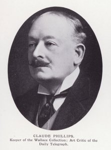 Prominent Men of London: Claude Phillips (czarno-białe zdjęcie) autorstwa English Photographer