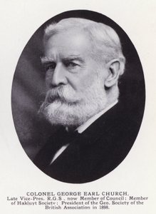 Prominent Men of London: Colonel George Earl Church (zdjęcie czarno-białe) autorstwa English Photographer