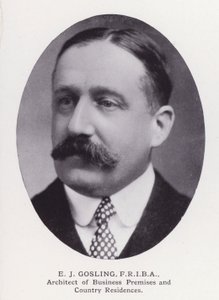 Prominent Men of London: EJ Gosling (czarno-białe zdjęcie) autorstwa English Photographer