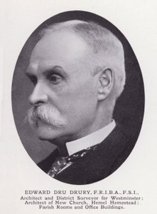Prominent Men of London: Edward Dru Drury (zdjęcie czarno-białe) autorstwa English Photographer