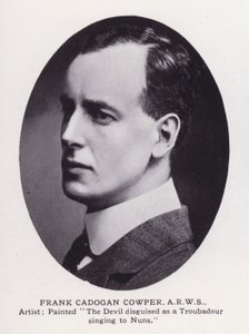 Prominent Men of London: Frank Cadogan Cowper (zdjęcie czarno-białe) autorstwa English Photographer