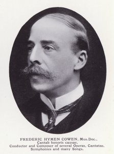 Prominent Men of London: Frederic Hymen Cowen (zdjęcie czarno-białe) autorstwa English Photographer