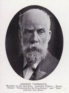 Prominent Men of London: George Tinworth (zdjęcie czarno-białe) autorstwa English Photographer