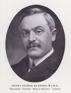 Prominent Men of London: Henry George Burford (czarno-białe zdjęcie) autorstwa English Photographer