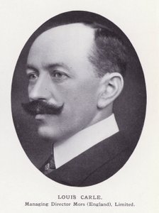Prominent Men of London: Louis Carle (czarno-białe zdjęcie) autorstwa English Photographer