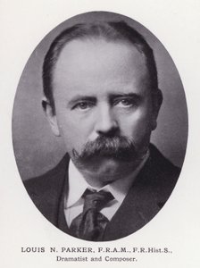 Prominent Men of London: Louis N Parker (zdjęcie czarno-białe) autorstwa English Photographer