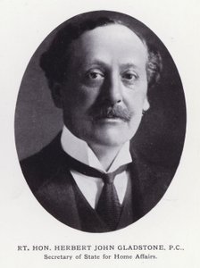 Prominent Men of London: Rt Hon Herbert John Gladstone (zdjęcie czarno-białe) autorstwa English Photographer