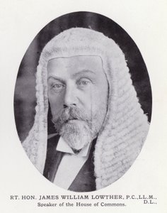 Prominent Men of London: Rt Hon James William Lowther (zdjęcie czarno-białe) autorstwa English Photographer