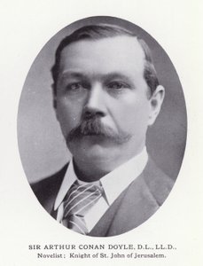 Prominent Men of London: Sir Arthur Conan Doyle (zdjęcie czarno-białe) autorstwa English Photographer
