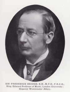 Prominent Men of London: Sir Frederick Bridge (zdjęcie czarno-białe) autorstwa English Photographer