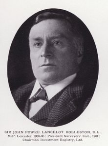 Prominent Men of London: Sir John Fowke Lancelot Rolleston (zdjęcie czarno-białe) autorstwa English Photographer