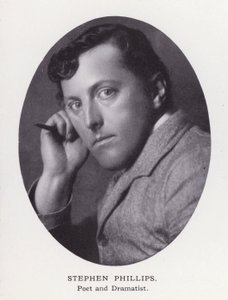 Prominent Men of London: Stephen Phillips (czarno-białe zdjęcie) autorstwa English Photographer