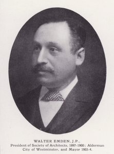 Prominent Men of London: Walter Emden (zdjęcie czarno-białe) autorstwa English Photographer