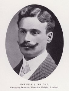 Prominent Men of London: Warwick J Wright (zdjęcie czarno-białe) autorstwa English Photographer