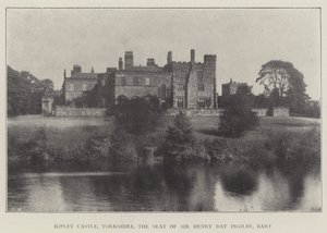 Zamek Ripley, Yorkshire, siedziba Sir Henry Day Ingilby, Baroneta autorstwa English Photographer