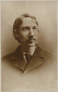 Robert Louis Stevenson (1850-1894), szkocki powieściopisarz, poeta i pisarz podróżnik autorstwa English Photographer
