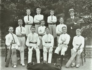 Rosendale Road School: drużyna krykieta, 1897 autorstwa English Photographer