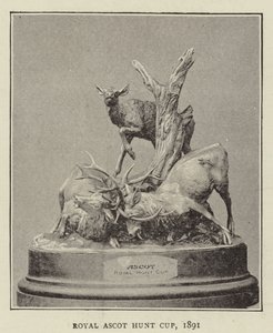 Puchar Królewskiego Polowania na Ascot, 1891 autorstwa English Photographer