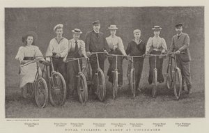 Royal Cyclists, grupa w Kopenhadze autorstwa English Photographer