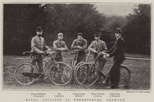 Royal Cyclists w Fredensborg, Dania autorstwa English Photographer
