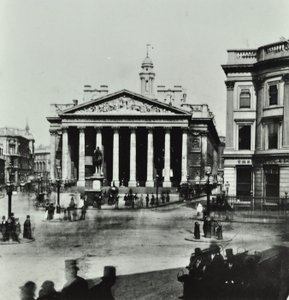 Royal Exchange, Threadneedle Street, City of London, 1880 autorstwa English Photographer