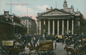 Royal Exchange and Bank, Londyn autorstwa English Photographer