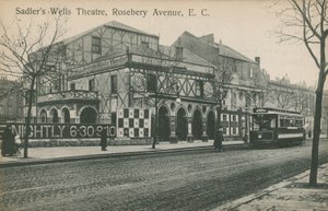 Sadlers Wells Theatre, Rosebery Avenue, Londyn autorstwa English Photographer