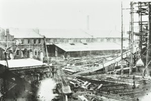 Samudas Shipbuilding Yard, Londyn, 1863 autorstwa English Photographer