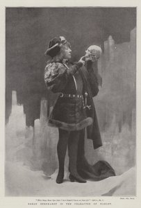 Sarah Bernhardt w postaci Hamleta autorstwa English Photographer