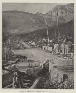 Scena w Port Louis na Mauritiusie po huraganie autorstwa English Photographer