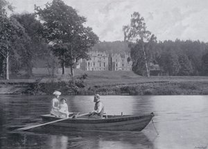 Szkocja: Abbotsford (zdjęcie czarno-białe) autorstwa English Photographer