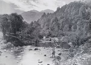 Szkocja: W Trossachs Glen (zdjęcie czarno-białe) autorstwa English Photographer