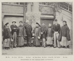 Sygnatariusze Konwencji Sikkimsko-Tybetańskiej autorstwa English Photographer