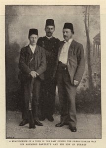Sir Ashmead Bartlett i jego syn w Turcji autorstwa English Photographer