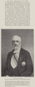 Sir Edmund Monson, nowy brytyjski ambasador w Republice Francuskiej autorstwa English Photographer