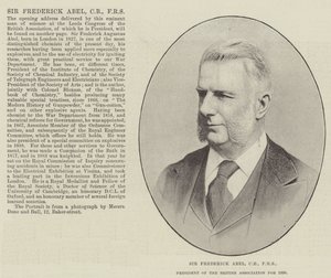Sir Frederick Abel, CB, FRS, prezes Stowarzyszenia Brytyjskiego w 1890 r autorstwa English Photographer
